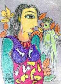 Ratnakar Ojha indian artist
