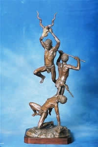 south african artist barry jackson bronze sculpture